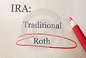 Roth IRA circle photo