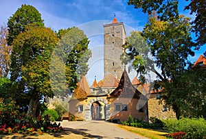 Rothenburg in Germany, the castle gate