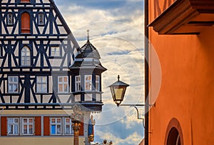 Rothenburg ob der Tauber, Bavaria -half timbered houses