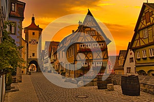 Rothenburg ob der Tauber a beautiful old small town photo