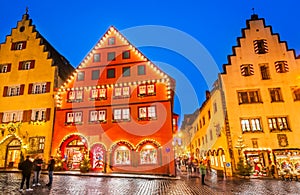 Rothenburg ob der Tauber, Christmas Franconia, Germany