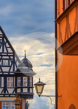 Rothenburg ob der Tauber -half timbered houses