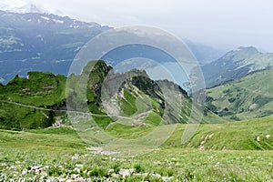 Rothorn Mountains and Lake Brienz - Switzerland