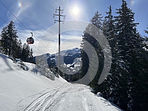 Rothornbahn 1 (Canols-Scharmoin) 8pers. Gondola lift (monocable circulating ropeway) or 8er Gondelbahn photo