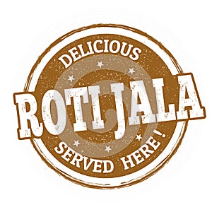 Roti jala sign or stamp