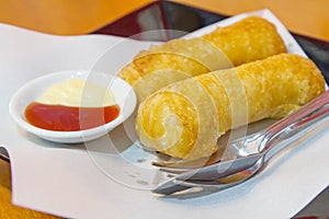 Roti roll with Cheese stuff