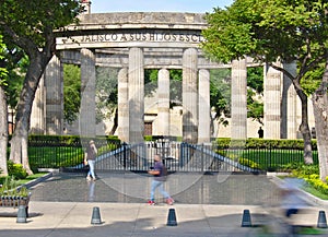 Rotonda de los Jalisciences Ilustres in historic center of Guadalajara, Jalisco, Mexico photo