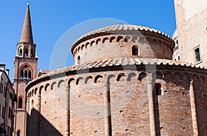 Rotonda di san lorenzo and belltower of Basilica photo