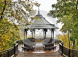 Rotonda in Volodymyrsky park Kyiv Ukraine