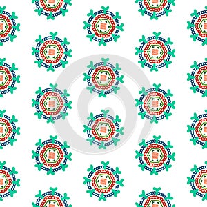 Rotovirus structure seamless pattern complex architecture genome proteins hand drawn in minimalistic style for posters