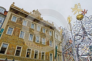 Rott house front, Prague, Czech Repubic