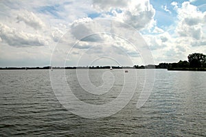 Rottemeren lake with lot of small sailingboats