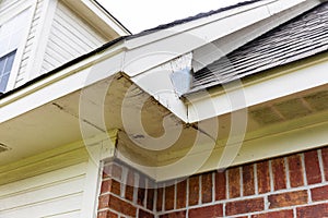 Rotten wood on Soffit and Fascia boards of home