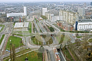 Rotterdam innercity in Netherlands