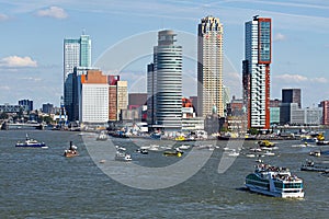 Rotterdam, the Netherlands from the riverside