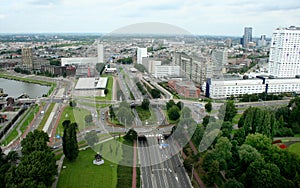 Rotterdam seen from above