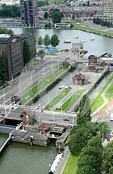 Rotterdam seen from above