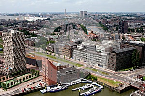 Rotterdam seen from above