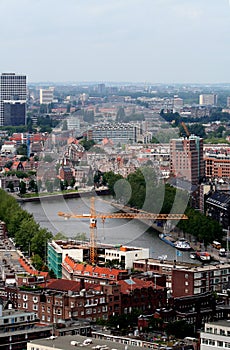 Rotterdam seen from above