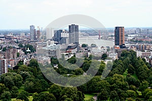 Rotterdam seen from above