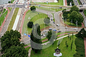 Rotterdam seen from above