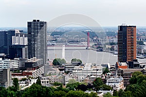 Rotterdam seen from above