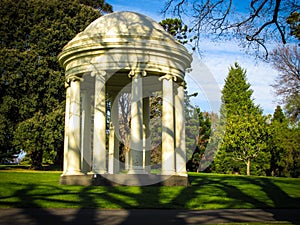 The rotunda of Fitzroy Gardens. One of the major landmarks at the park