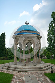 Rotunda with a holy water bowl