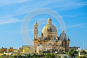 Rotunda Ix-ix-Xewkija the largest church on Gozo and the third largest unsupported dome in the world. Malta, Europe