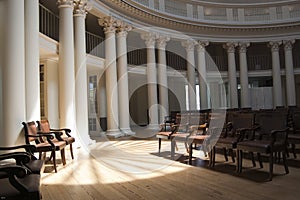 Rotunda Light Beams photo