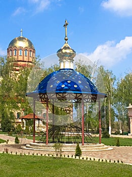 Rotunda in the monastery in Krivoy Rog photo