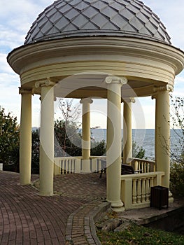 Rotunda near the sea, resort Sochi, Russia