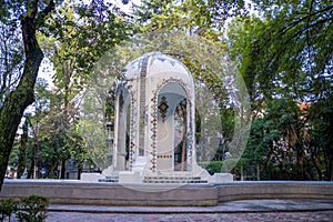 Rotunda in Plaza Popocatepetl in Condesa, Mexico City