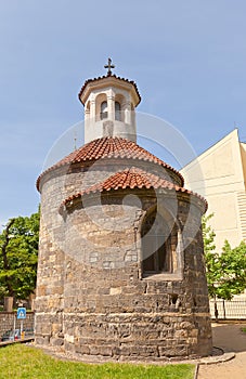 Rotunda of Saint Longin (XII c.) in Prague photo