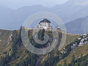 Rotwandhaus from RuchenkÃ¶pfe mountains, Mangfall, Bavaria, Germany