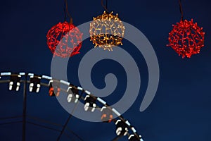 Roue de paris (ferry wheel) in Ghent, Christmas