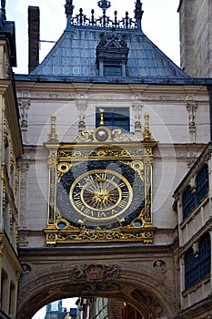 Rouen, astronomical clock, Gros Horloge