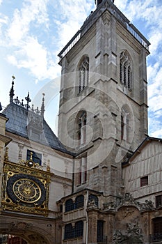 Rouen, astronomical clock, Gros Horloge