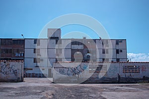 Rough apartment building in Cumana city