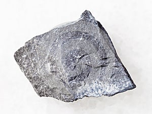 rough argillite stone on white