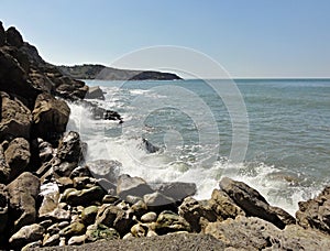 Rough atlantic coast in Sao Martinho