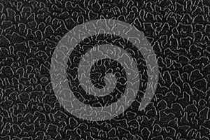 Rough black metal texture background with closeup