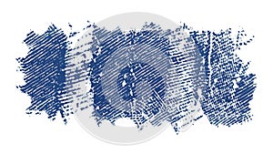 Rough Blue Brush Stroke Texture, Abstract Paint Element, vector design Generative AI