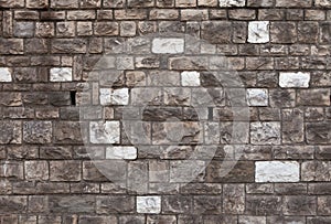 Rough bossage stone masonry. Background texture