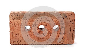 Rough brown clay brick
