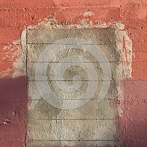 Rough cement wall texture in gray and brown