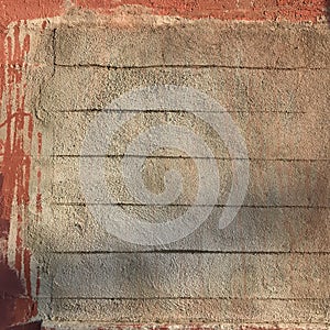 Rough cement wall texture in gray and brown