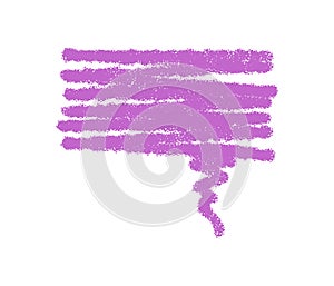 Rough Chalk Speech Balloon Scribble