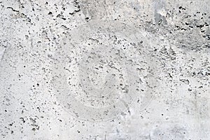 Rough concrete surface with air voids