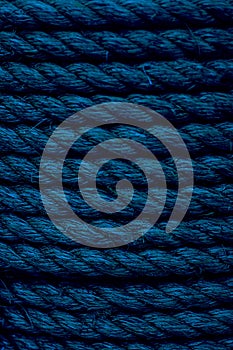 Rough Cord made from natural plant fiber. Rope detail, closeup. Wallpaper and background about fabtic manufacture, eco friendly